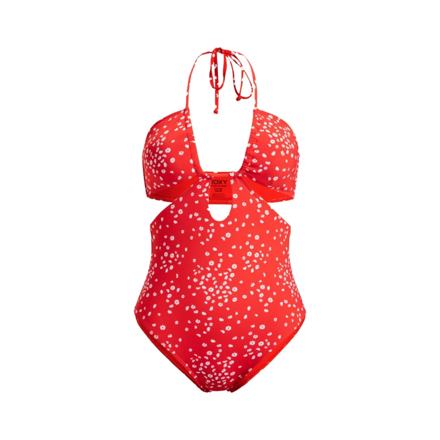 Roxy Beach Classics Çiçek Desenli Halter Yaka Tek Parça Mayo — görsel 3