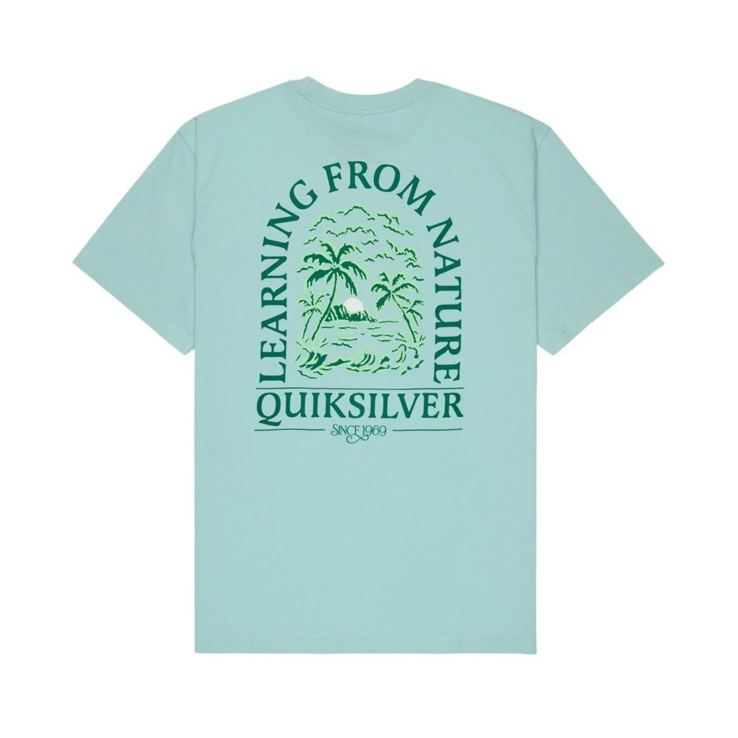 Quiksilver Evo Learning From Nature Erkek Mavi Kısa Kollu Tişört — görsel 4