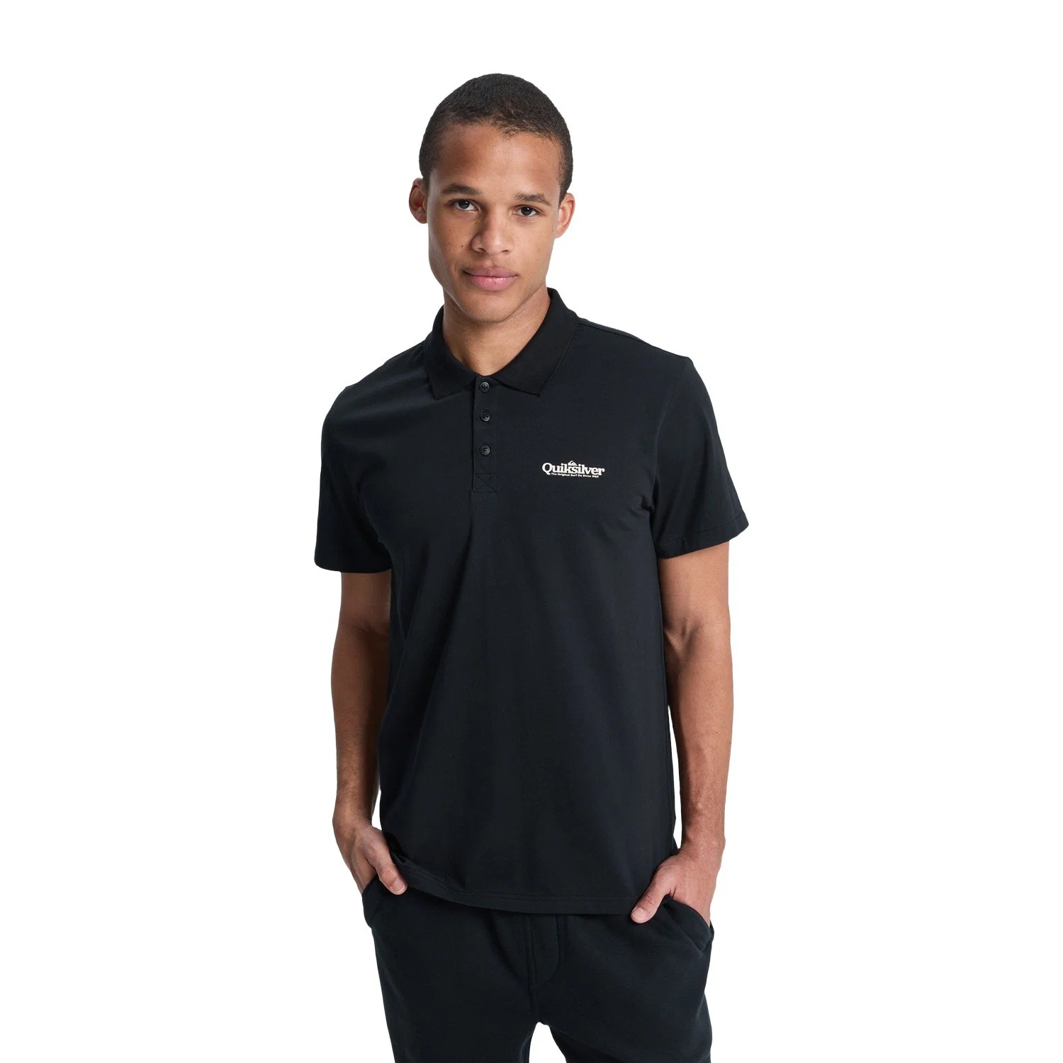 Quiksilver Erkek Antrasit Polo Esnek Tişört