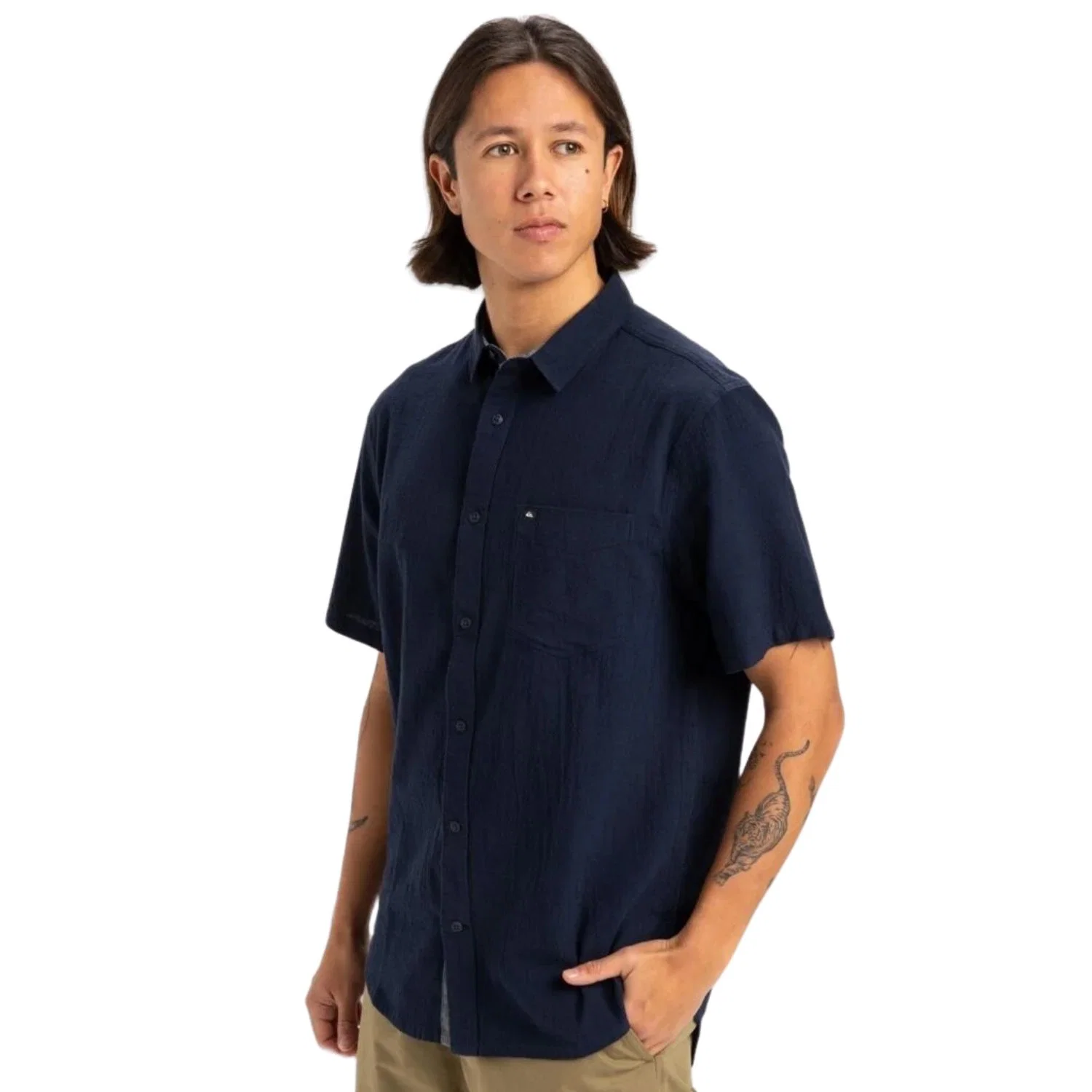 Quiksilver Time Box Erkek Kısa Kollu Gömlek — görsel 4