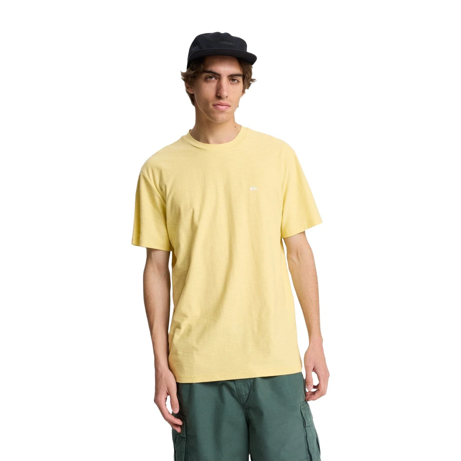 Quiksilver Erkek Slub Bisiklet Yaka Tişört