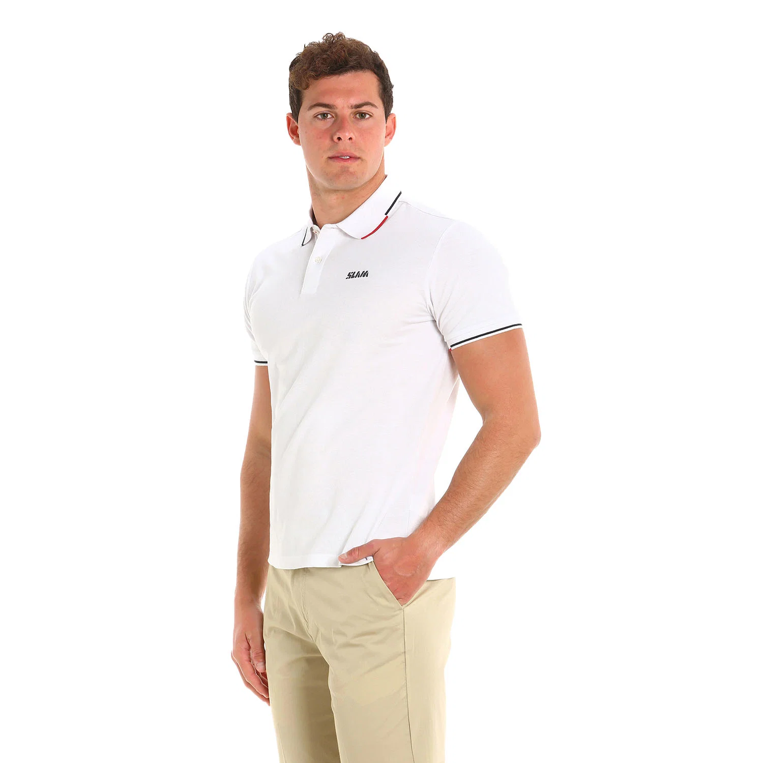 Slam DECK LGT PIQUE POLO