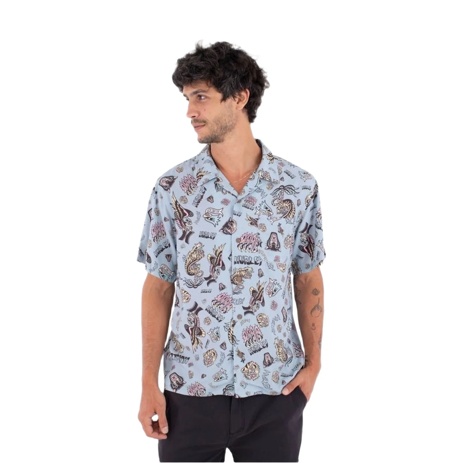 Hurley Erkek Kısa Kollu Etam Gömlek — görsel 3