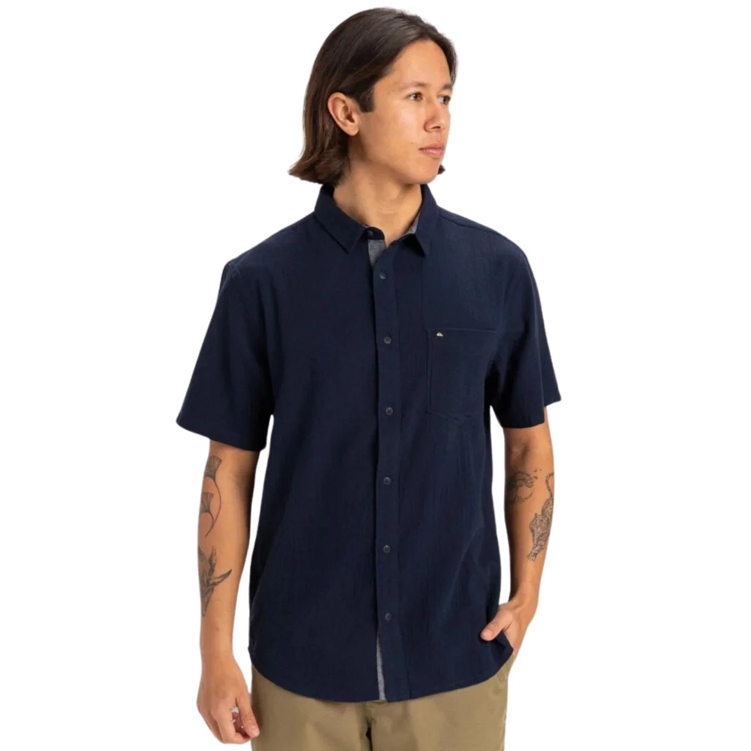 Quiksilver Time Box Erkek Kısa Kollu Gömlek — görsel 5