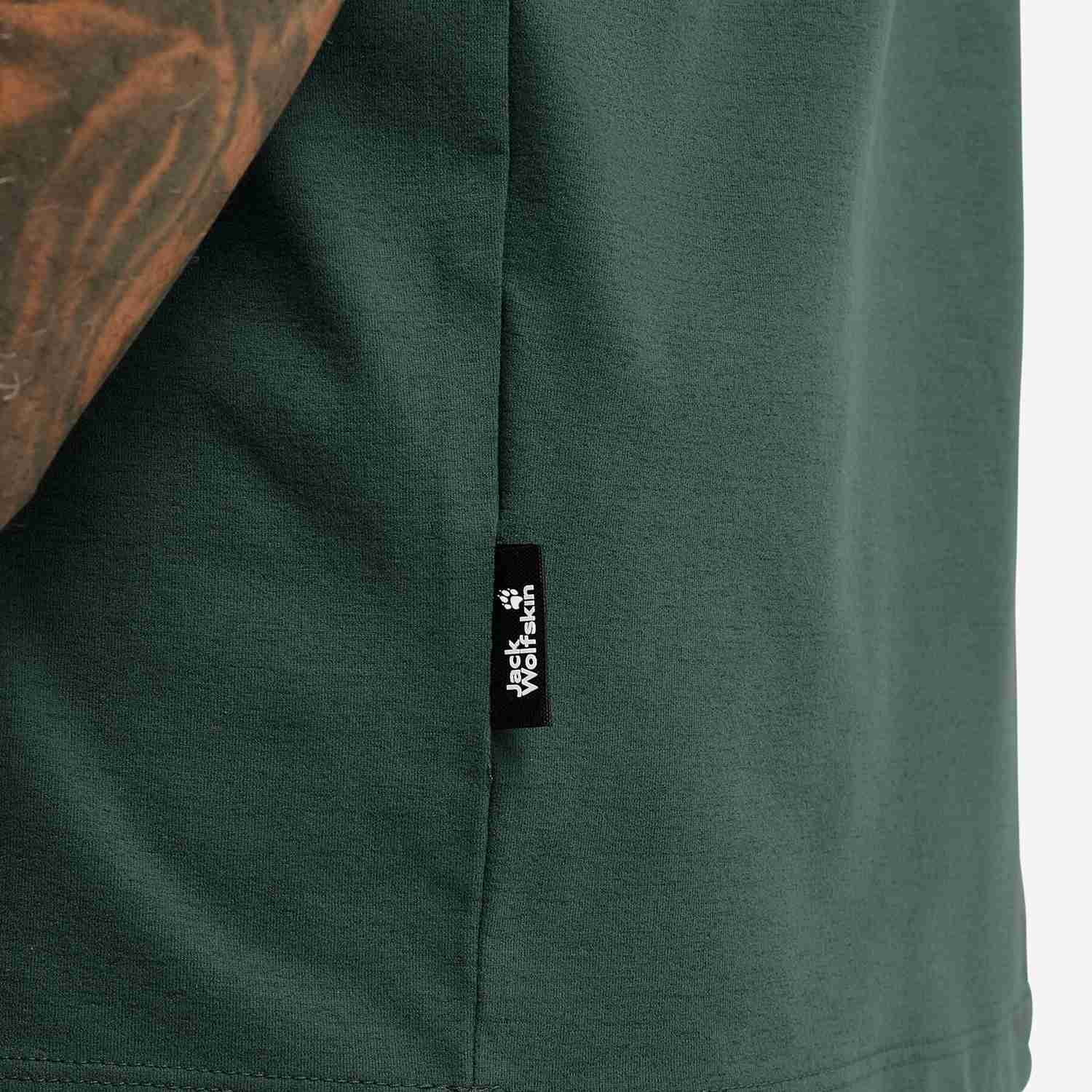 Jack Wolfskin Travel Erkek Yeşil Tişört — görsel 2