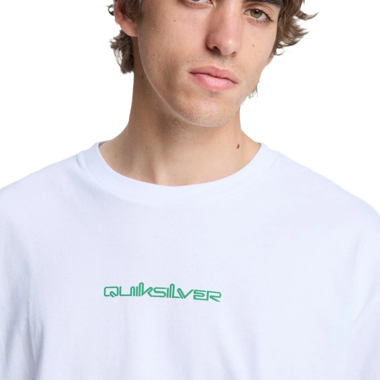 Quiksilver Fractured Wave Erkek Beyaz Kısa Kollu Tişört
