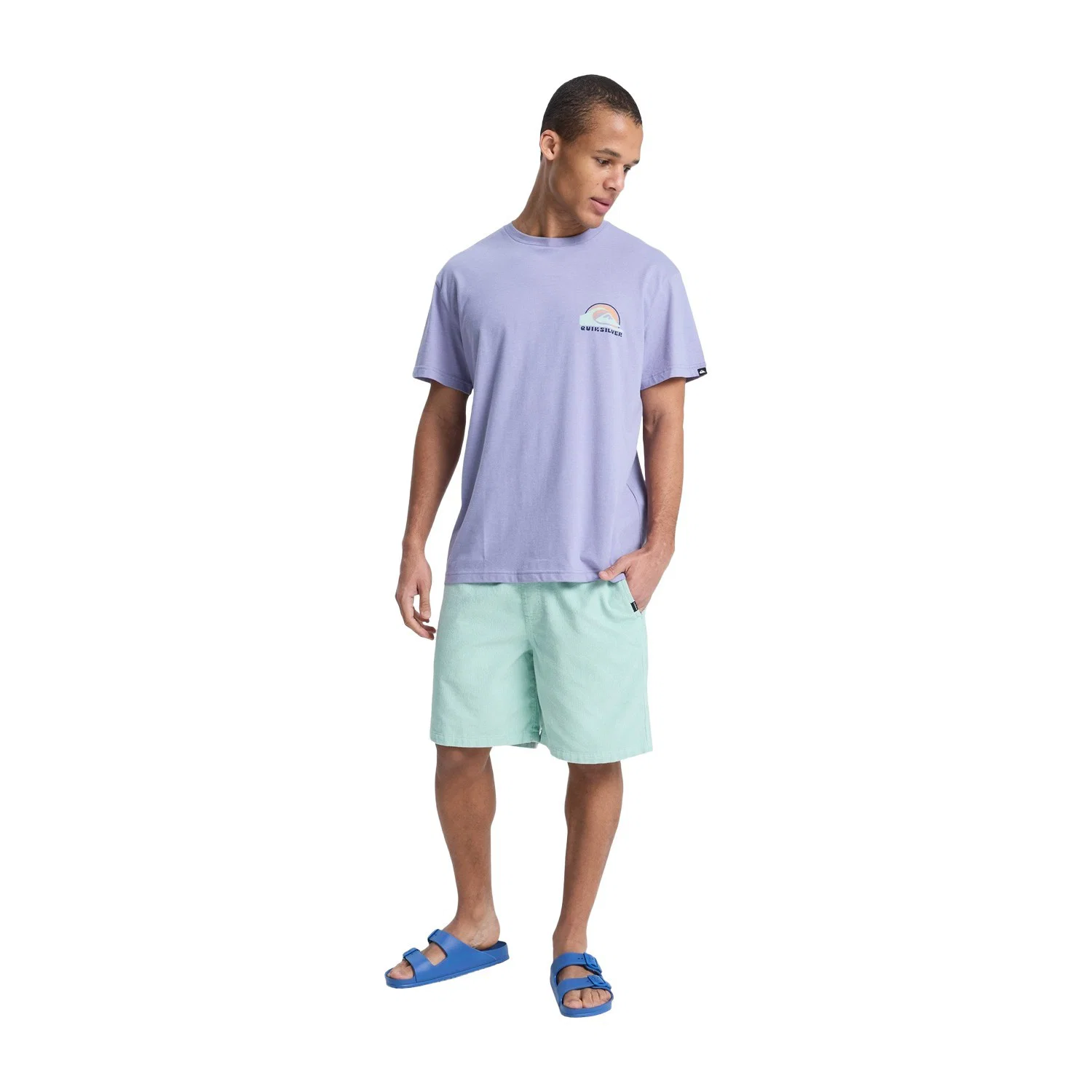 Quiksilver Hellbender Erkek Mor Kısa Kollu Tişört — görsel 3