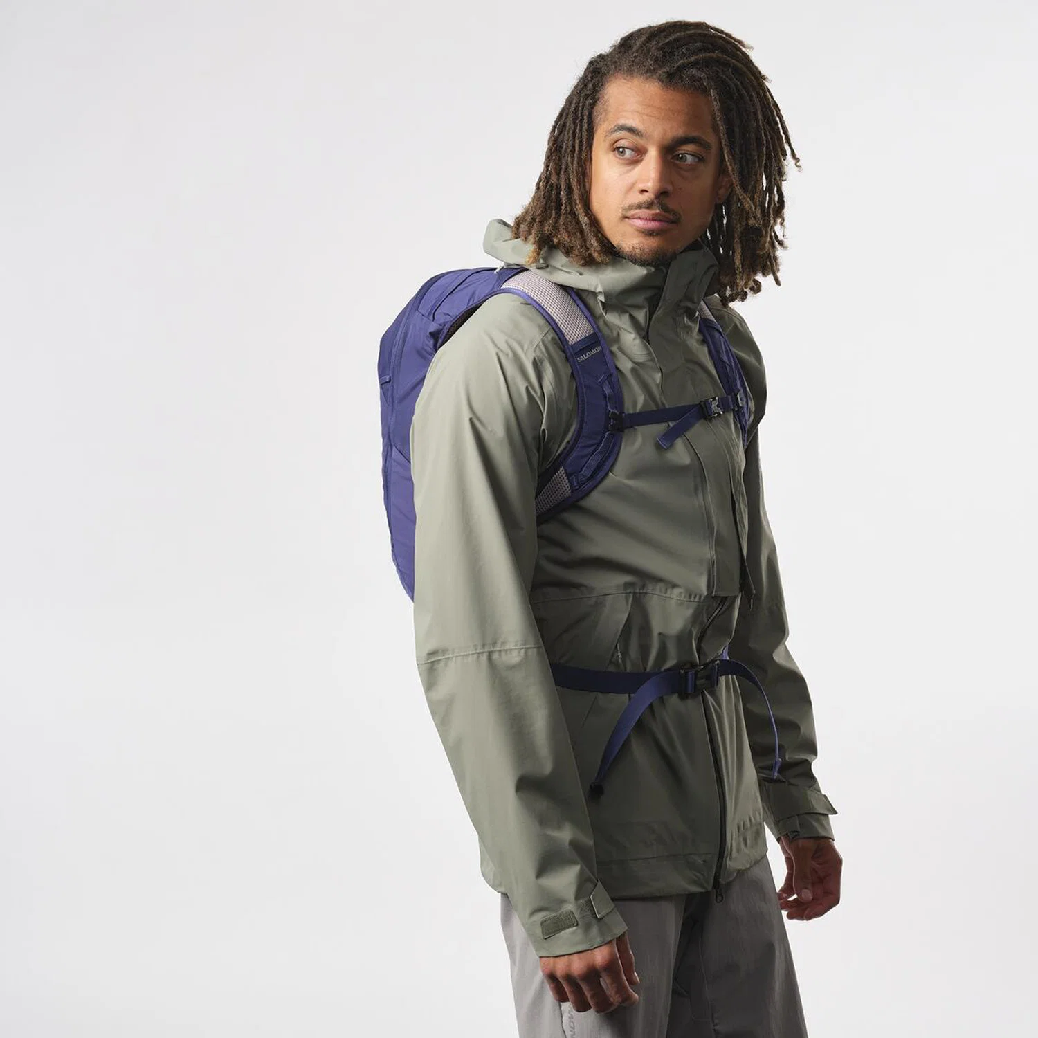 Salomon Trailblazer 10 L Sırt Çantası Mazarine Blue/Ghost Gray — görsel 2