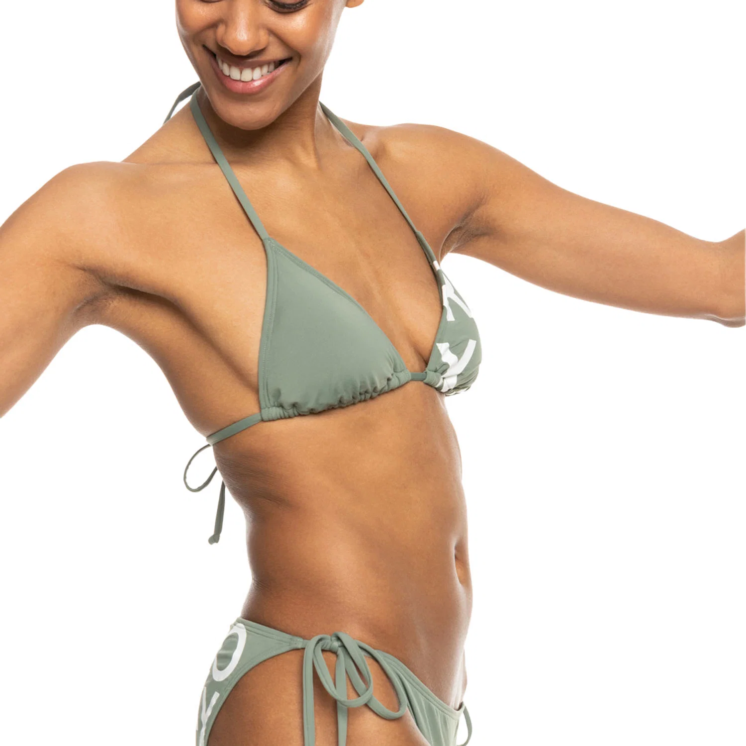 Roxy Beach Classics Bağlamalı Yan Üçgen Bikini Takımı — görsel 4