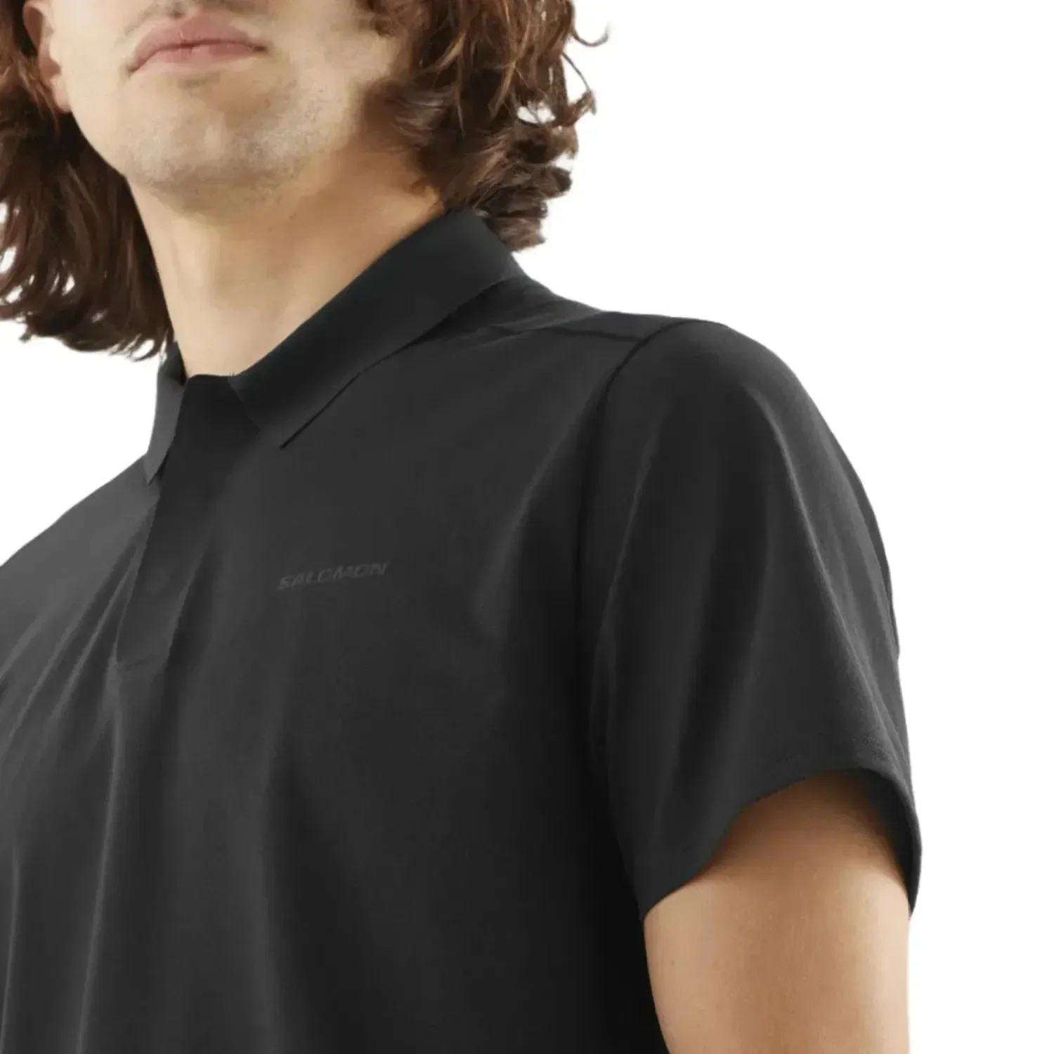 Salomon Trackline Polo Erkek Tişört — görsel 4