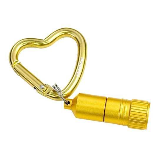 Munkees Mini Kalp Karabinalı LED Fener