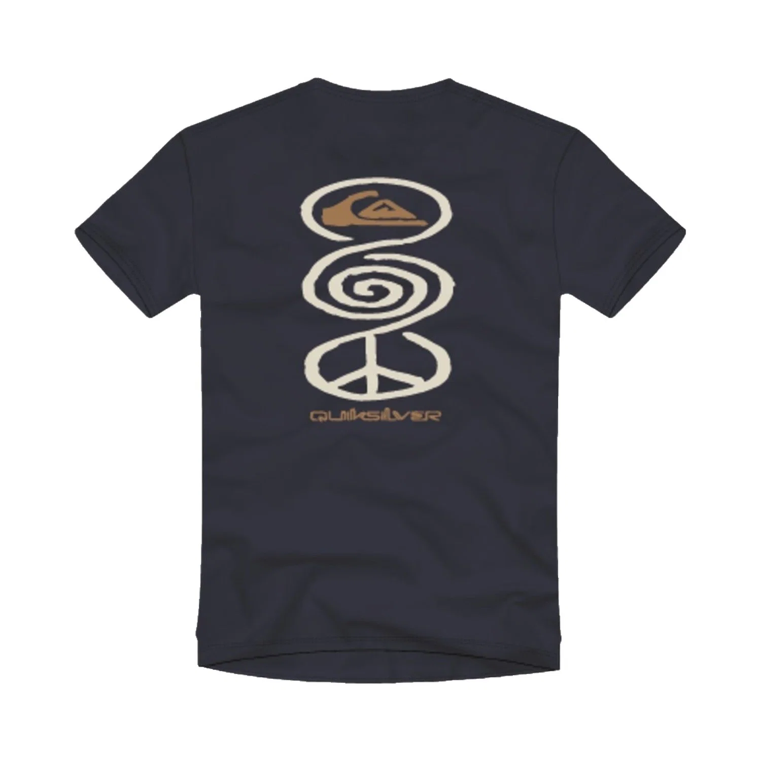 Quiksilver Harmony Spiral Erkek Lacivert Tişört — görsel 2