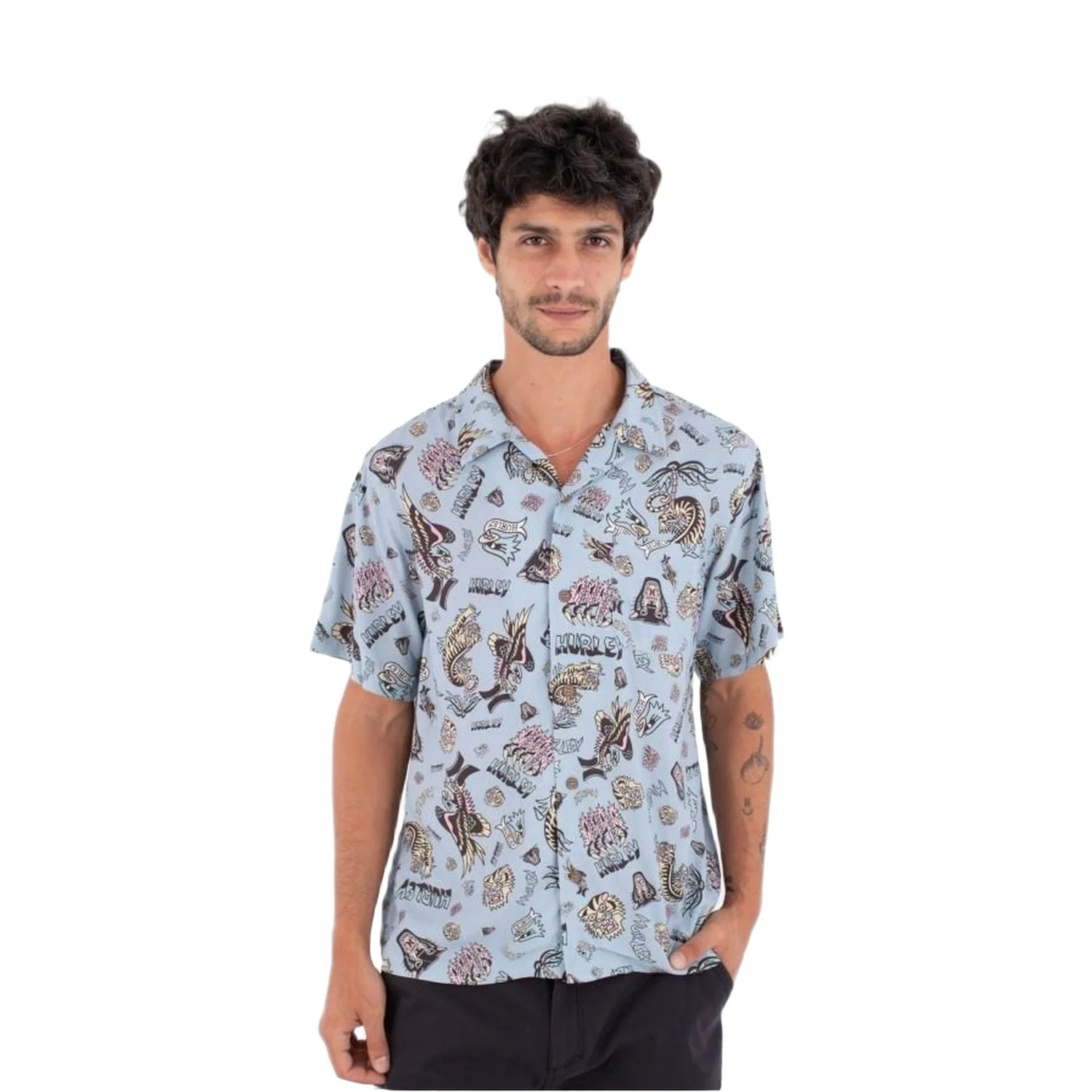 Hurley Erkek Kısa Kollu Etam Gömlek