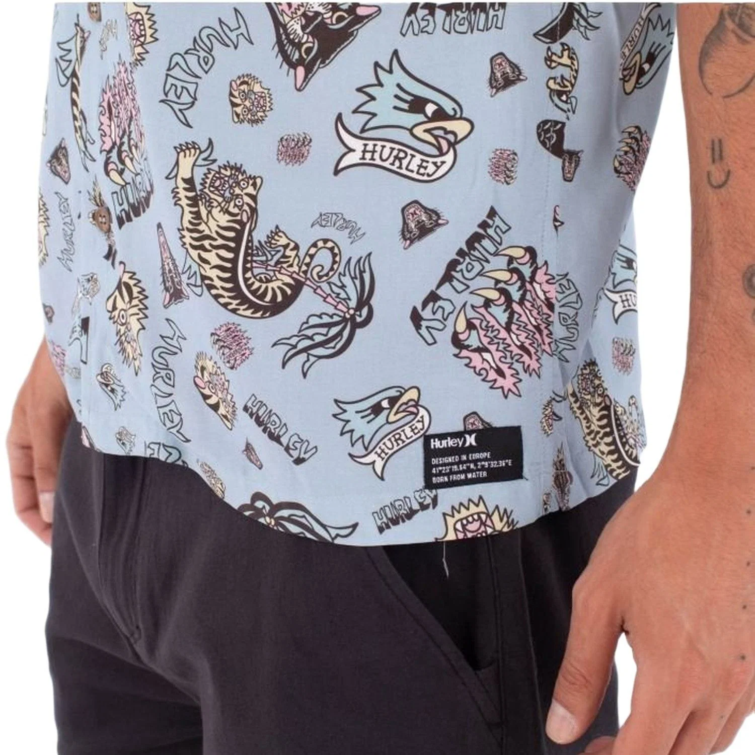 Hurley Erkek Kısa Kollu Etam Gömlek — görsel 4