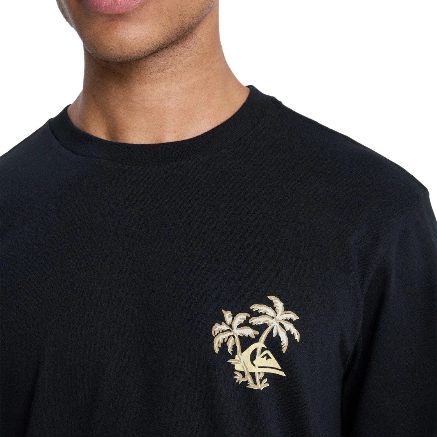 Quiksilver Palmiye Baskılı Organik Pamuklu Tişört — görsel 3