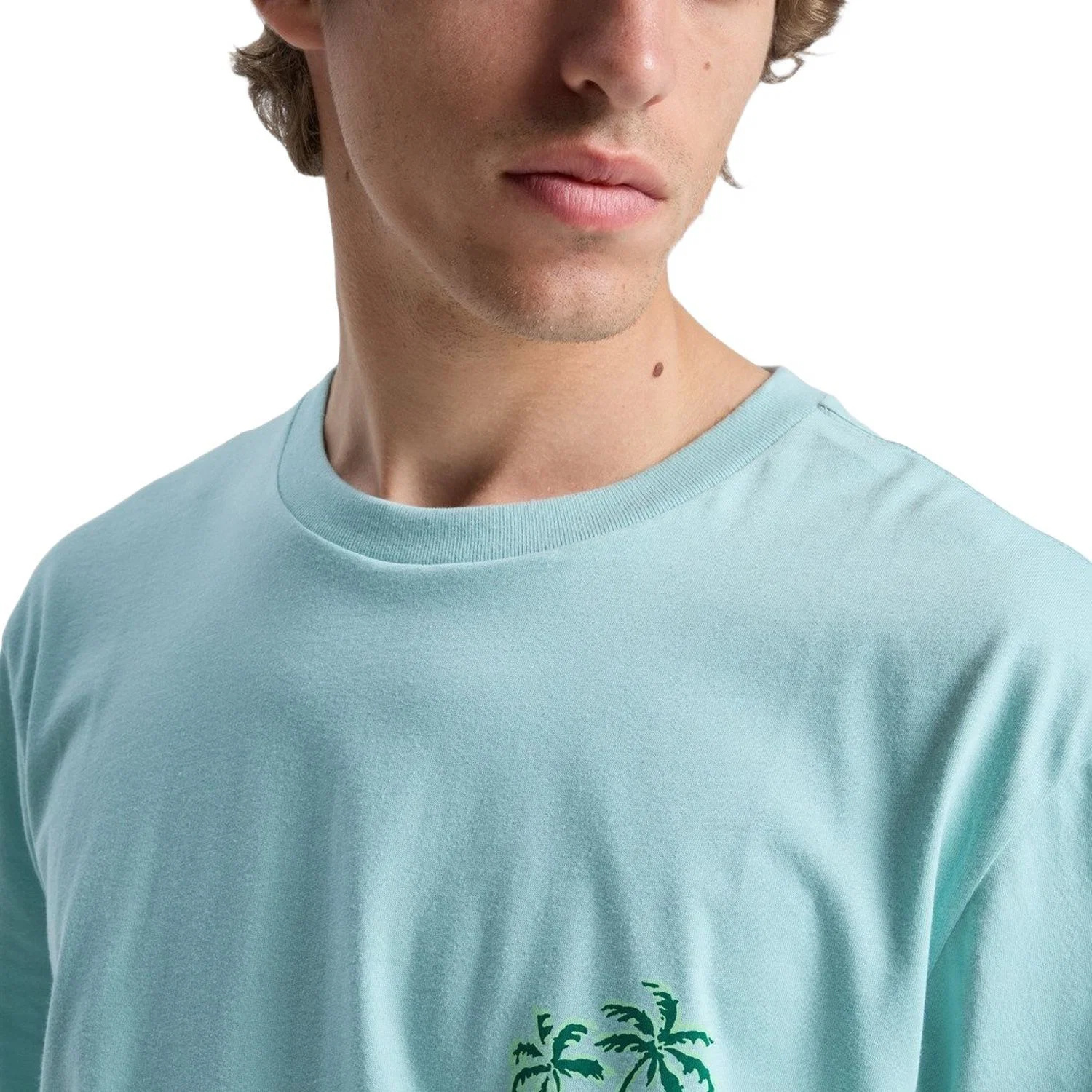 Quiksilver Evo Learning From Nature Erkek Mavi Kısa Kollu Tişört