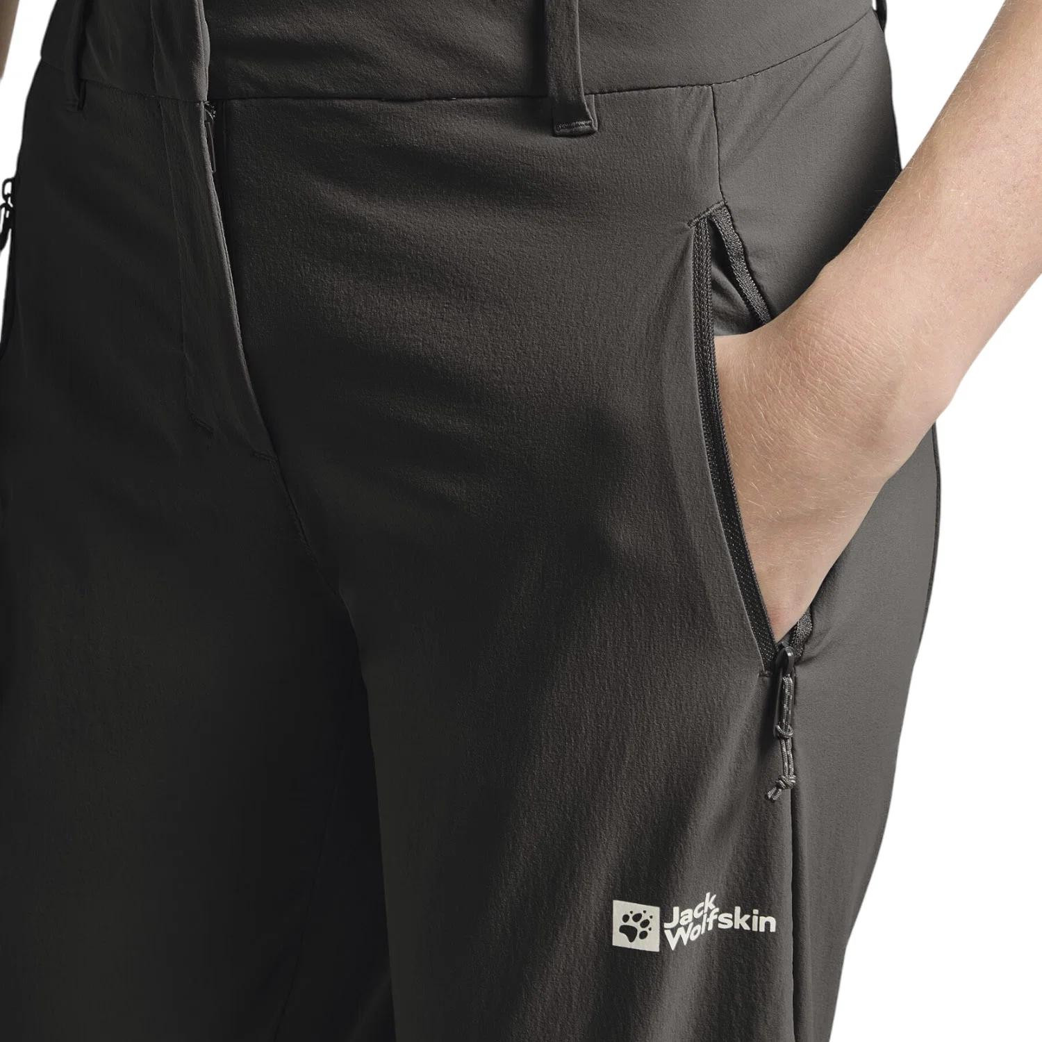 Jack Wolfskin Hikeout Kadın Siyah Trekking Pantolonu — görsel 3