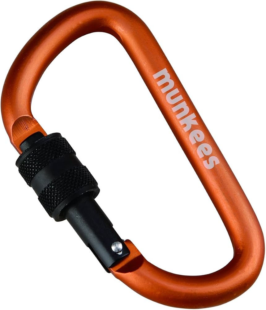 Munkees D-Şekilli Vidalı Karabina 8cm