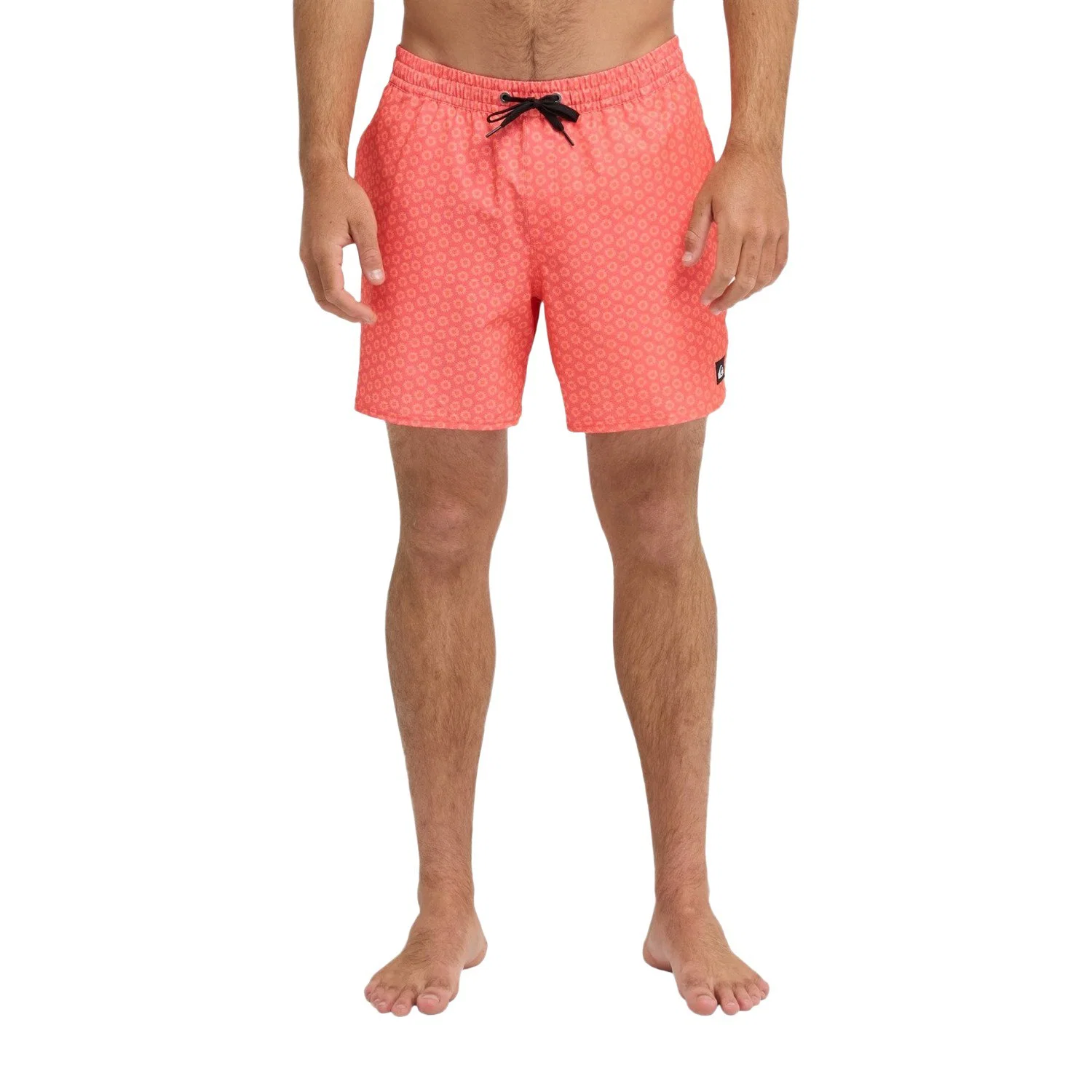 Quiksilver Stretch Printed Volley 16" Erkek Deniz Şortu - Turuncu