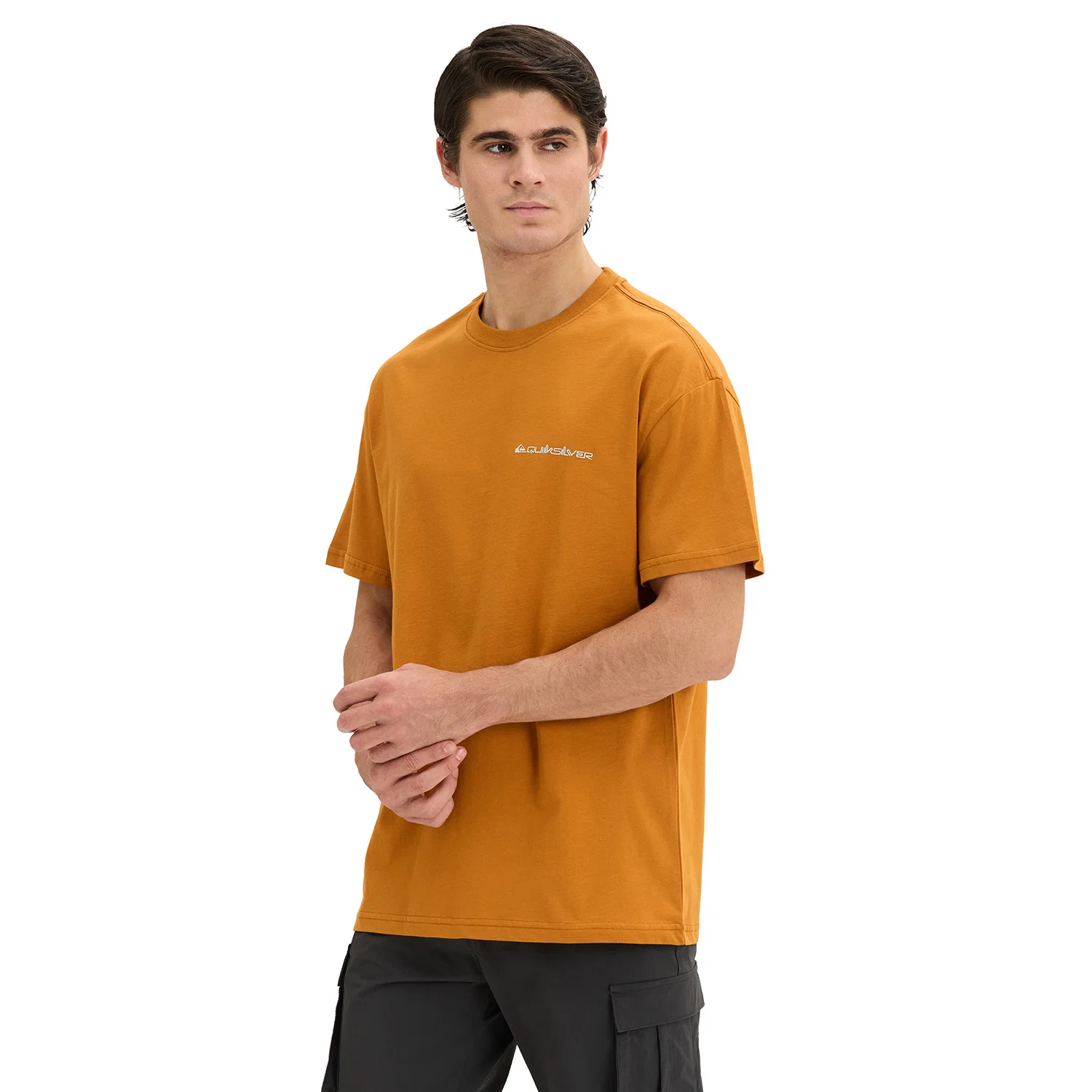 Quiksilver Touchdown Tee Erkek Tişört - Hardal — görsel 3