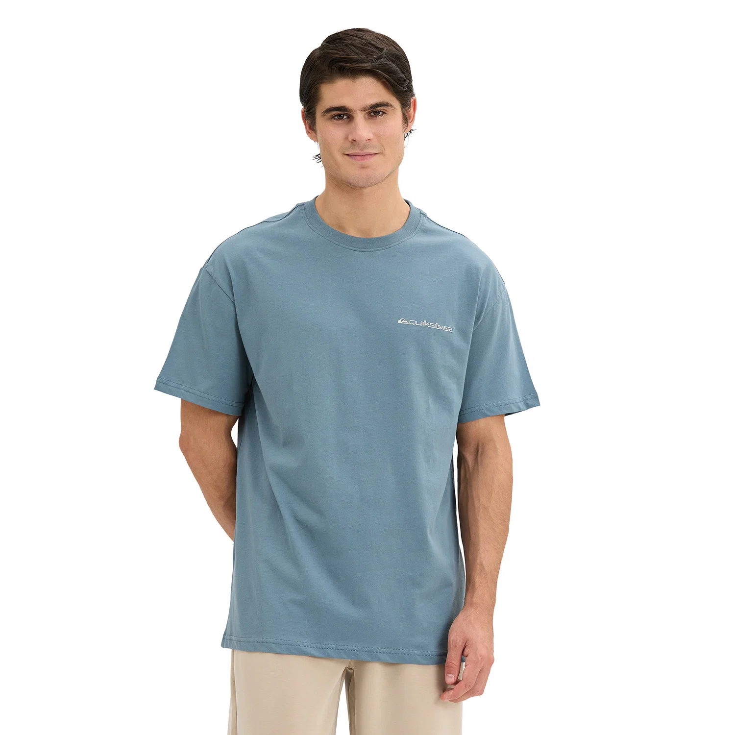 Quiksilver Touchdown Tee Erkek Tişört - Açık Mavi — görsel 2