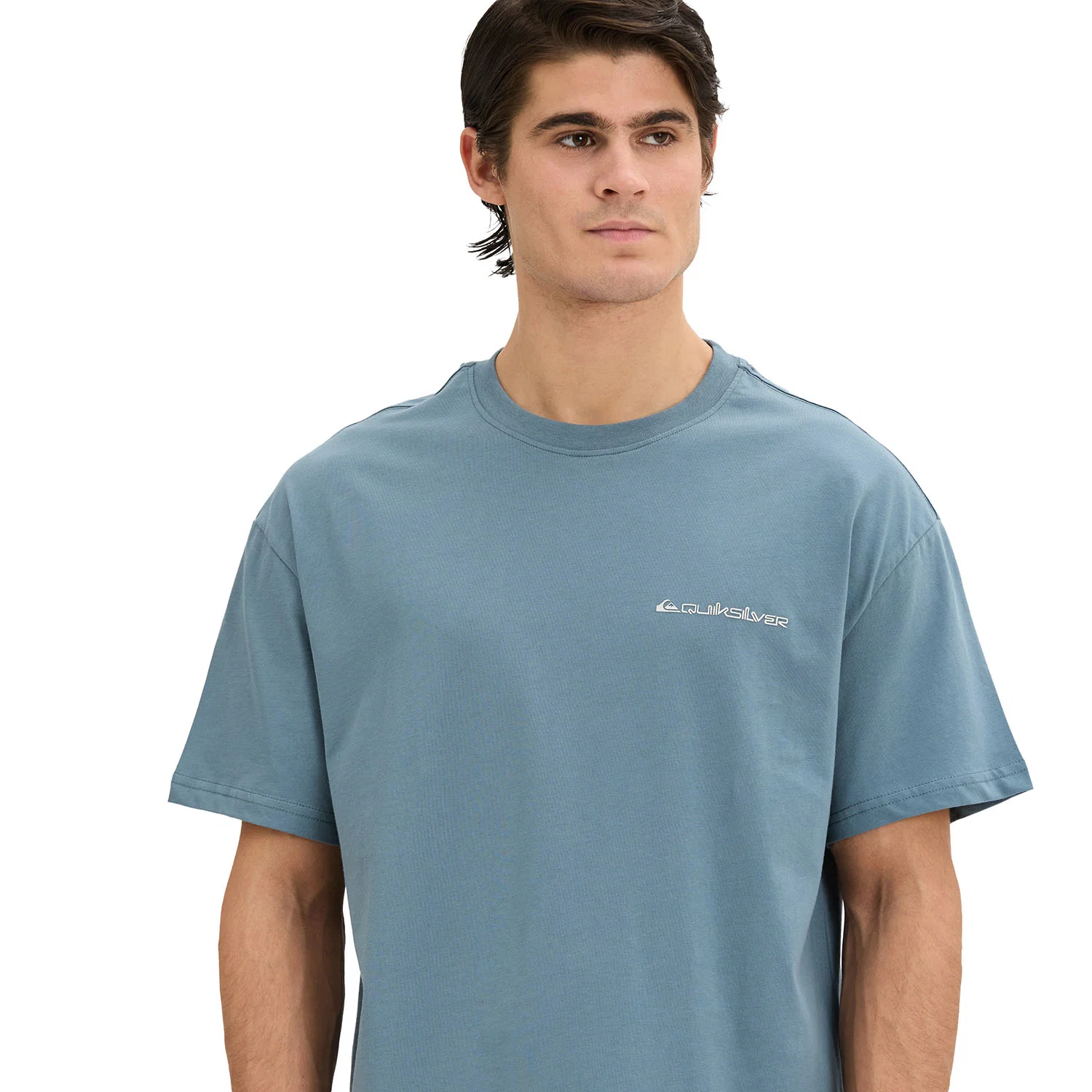 Quiksilver Touchdown Tee Erkek Tişört - Açık Mavi — görsel 4